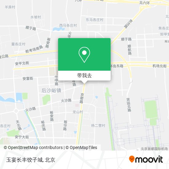 玉宴长丰饺子城地图