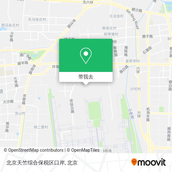 北京天竺综合保税区口岸地图