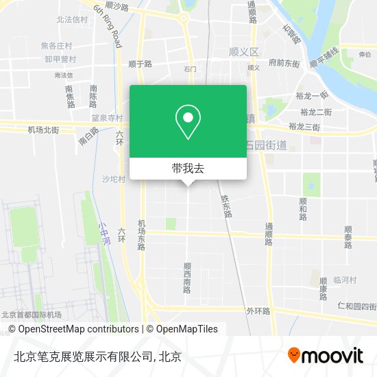 北京笔克展览展示有限公司地图