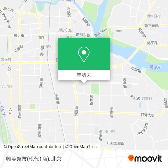物美超市(现代1店)地图