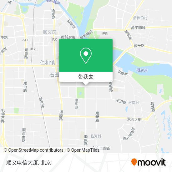 顺义电信大厦地图