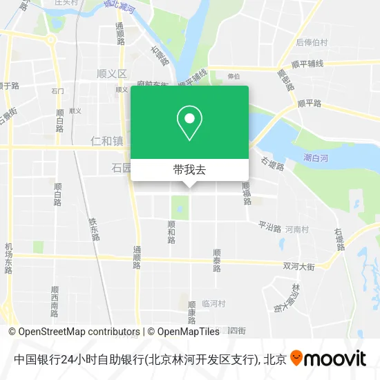 中国银行24小时自助银行(北京林河开发区支行)地图