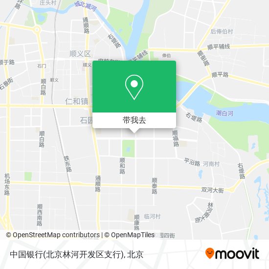 中国银行(北京林河开发区支行)地图
