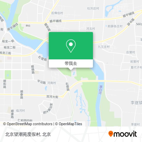 北京望潮苑度假村地图
