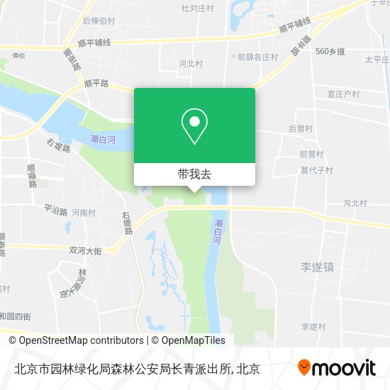 北京市园林绿化局森林公安局长青派出所地图
