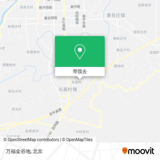 万福金谷地地图