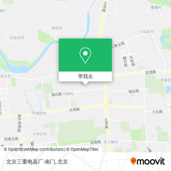 北京三重电器厂-南门地图