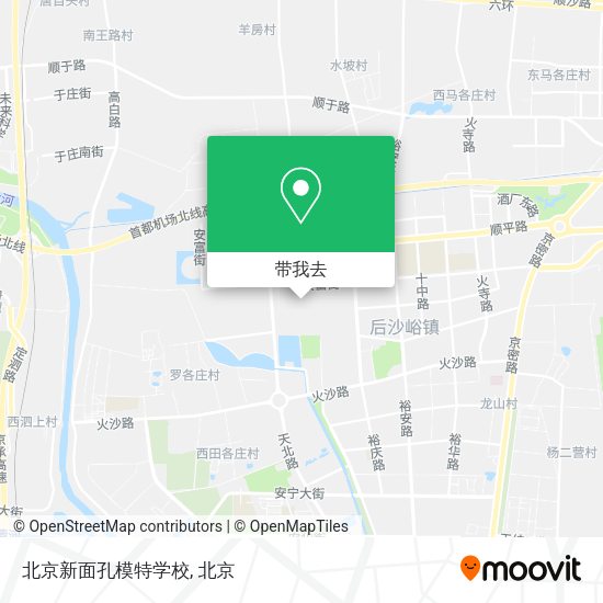 北京新面孔模特学校地图