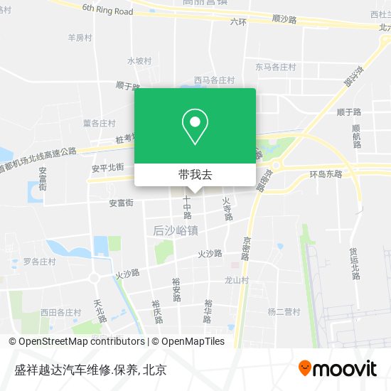 盛祥越达汽车维修.保养地图
