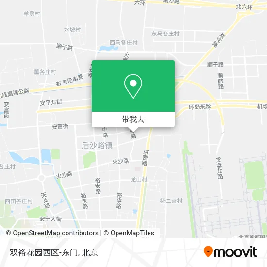 双裕花园西区-东门地图