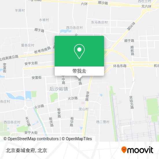 北京秦城食府地图