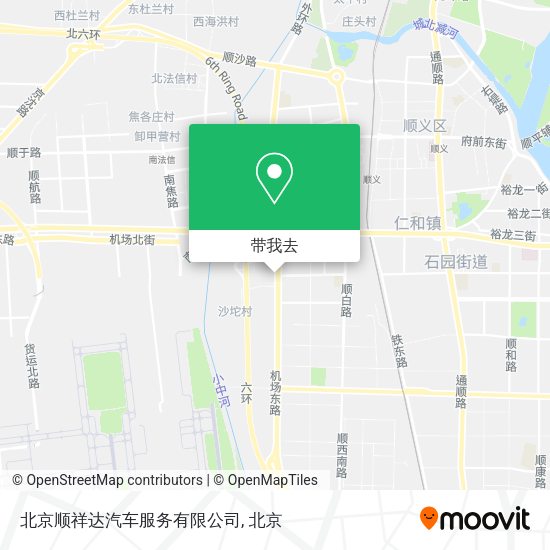 北京顺祥达汽车服务有限公司地图
