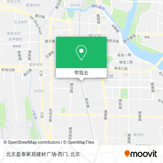 北京盈泰家居建材广场-西门地图