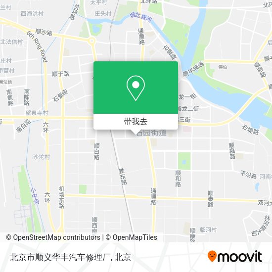 北京市顺义华丰汽车修理厂地图
