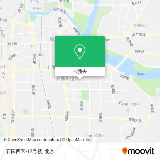 石园西区-17号楼地图