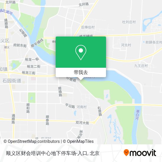 顺义区财会培训中心地下停车场-入口地图