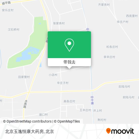 北京玉逸恒康大药房地图