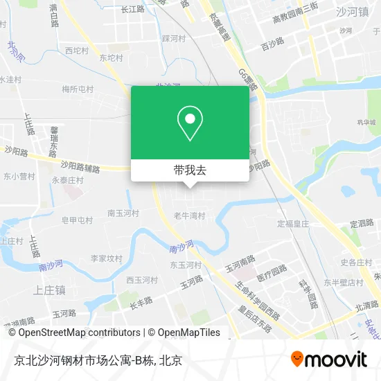 京北沙河钢材市场公寓-B栋地图