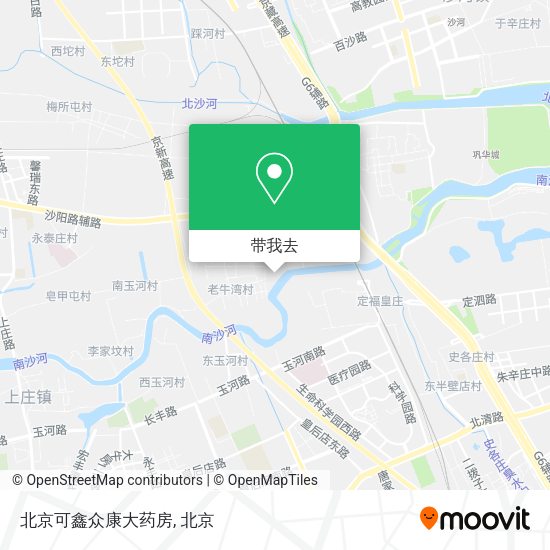 北京可鑫众康大药房地图