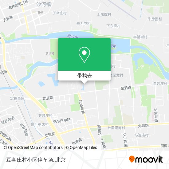 豆各庄村小区停车场地图