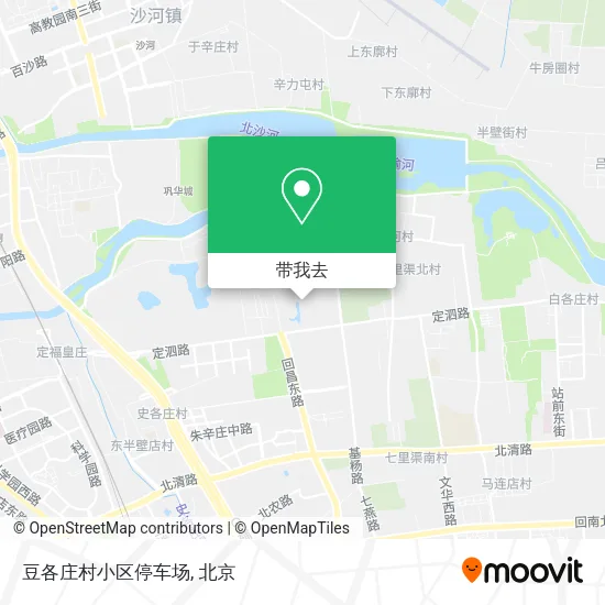 豆各庄村小区停车场地图