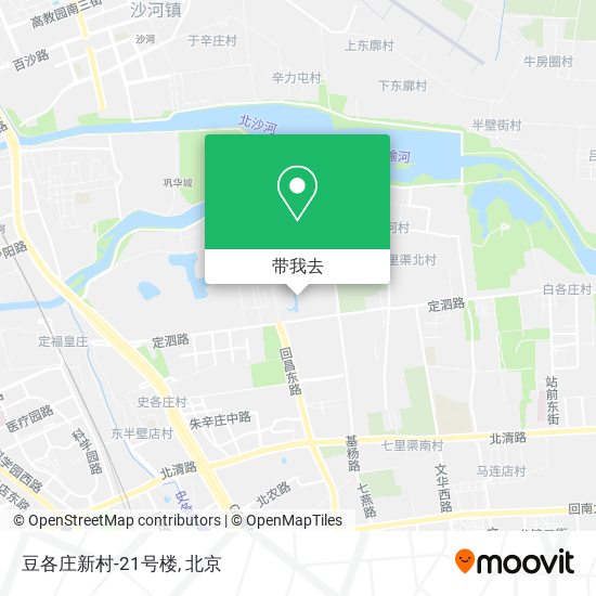豆各庄新村-21号楼地图