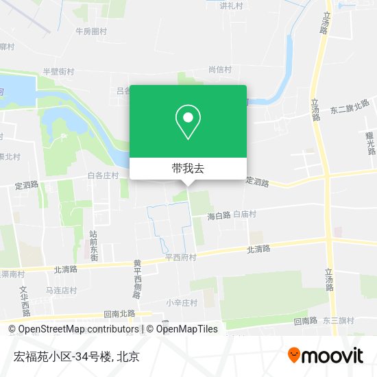 宏福苑小区-34号楼地图