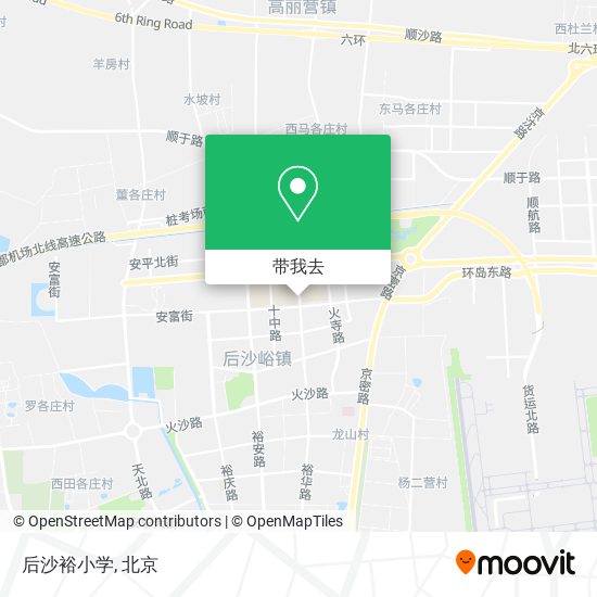 后沙裕小学地图
