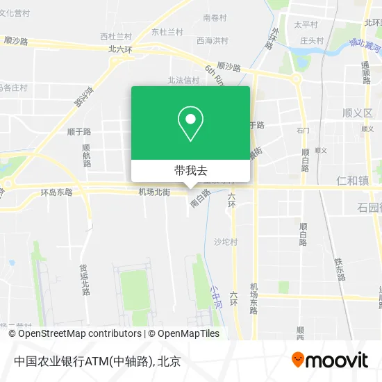 中国农业银行ATM(中轴路)地图