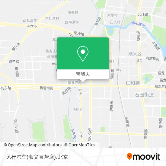 风行汽车(顺义直营店)地图
