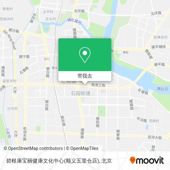 碧根康宝丽健康文化中心(顺义五里仓店)地图