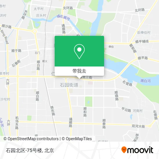 石园北区-75号楼地图