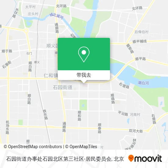 石园街道办事处石园北区第三社区-居民委员会地图