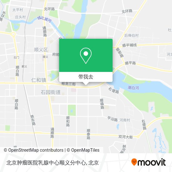 北京肿瘤医院乳腺中心顺义分中心地图