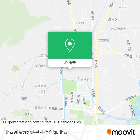 北京新东方妙峰书苑住宿部地图