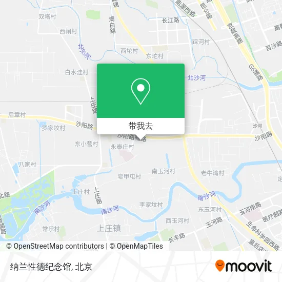 纳兰性德纪念馆地图