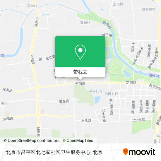 北京市昌平区北七家社区卫生服务中心地图