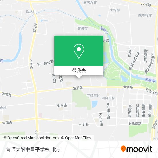 首师大附中昌平学校地图