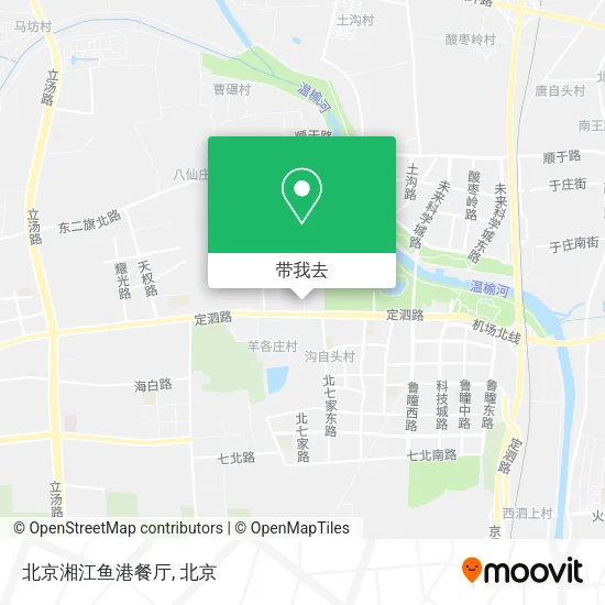 北京湘江鱼港餐厅地图