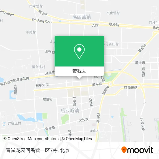青岚花园回民营一区7栋地图