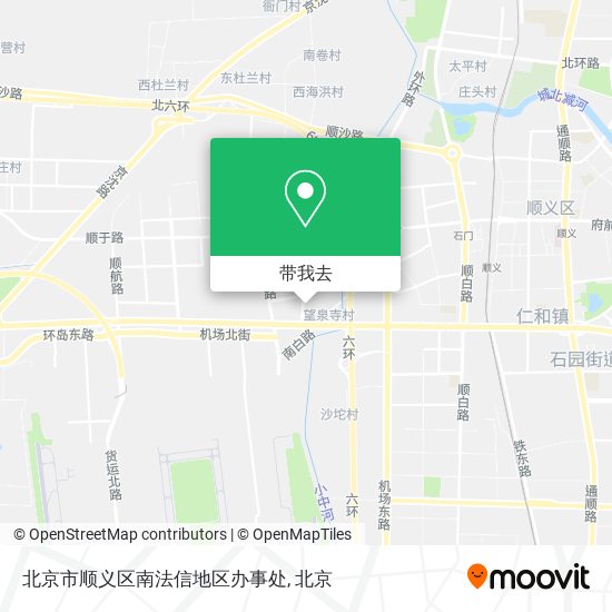 北京市顺义区南法信地区办事处地图