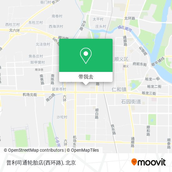 普利司通轮胎店(西环路)地图