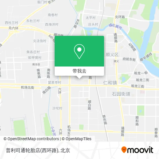 普利司通轮胎店(西环路)地图