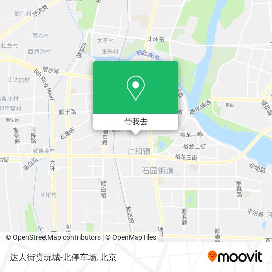 达人街赏玩城-北停车场地图