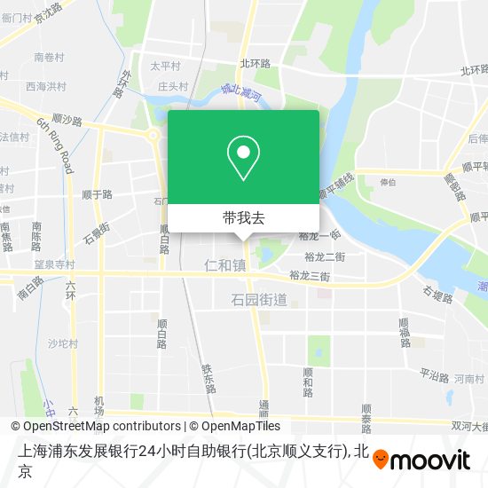 上海浦东发展银行24小时自助银行(北京顺义支行)地图