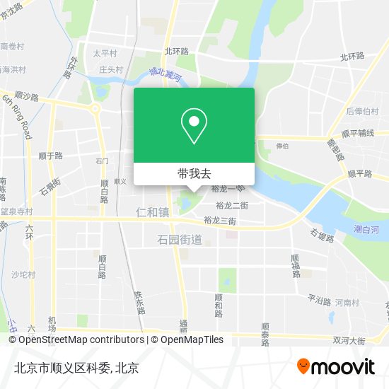 北京市顺义区科委地图