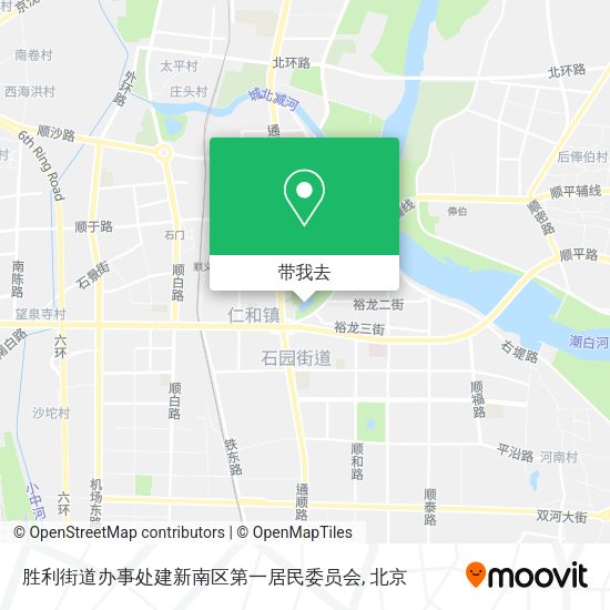 胜利街道办事处建新南区第一居民委员会地图