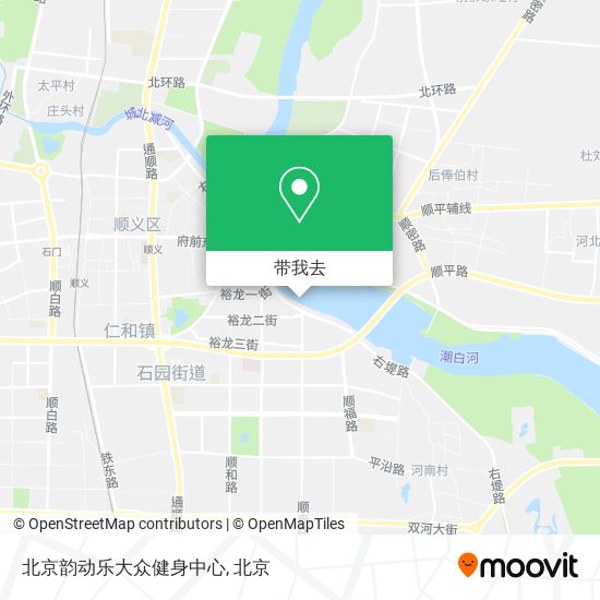 北京韵动乐大众健身中心地图