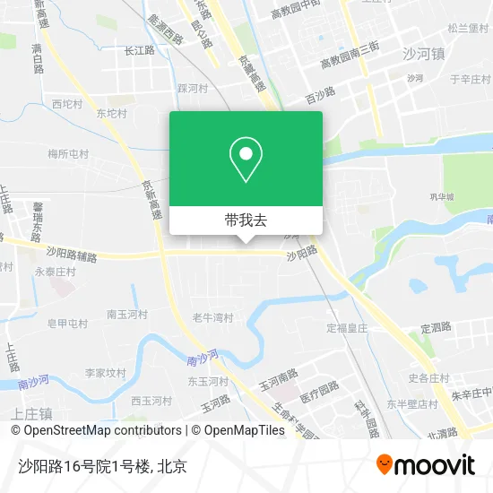 沙阳路16号院1号楼地图