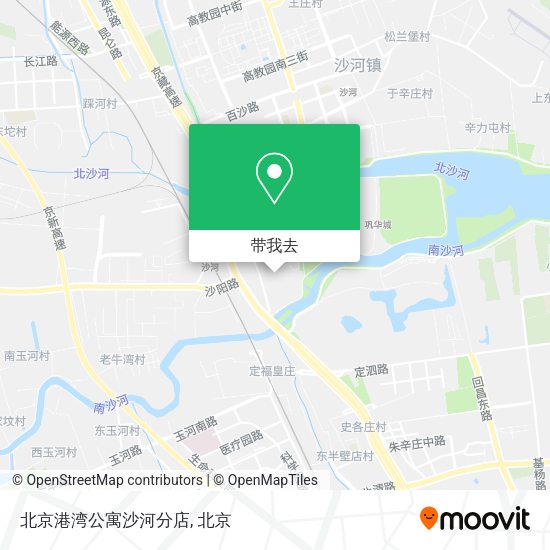 北京港湾公寓沙河分店地图